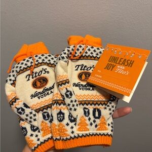 Couples Set of Tito's Handmade Vodka "hoodies" NWT